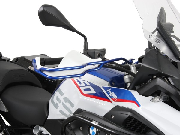 Protection de poignée gauche et droite bleu métallique pour BMW R 1250 GS HP-Style (19-23) Hepco & Becker
