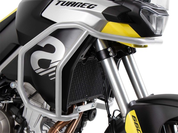 Arceau de protection du réservoir argenté pour Aprilia Tuareg 660 (22-24) Hepco & Becker
