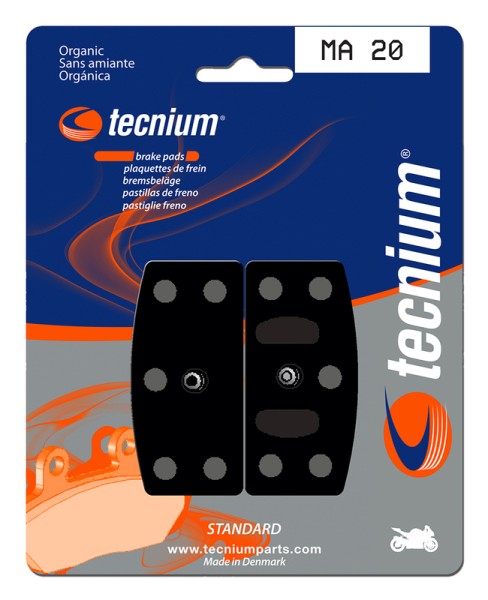 Plaquettes de frein organiques Tecnium Street - MA20