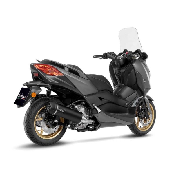 LeoVince système d?èchappement SBK Nero pour Yamaha X-Max 300 Tech Max, acier inoxydable, slip on, ABE, Euro5
