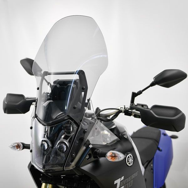 Pare-brise extra haut gris fumé pour Yamaha Ténéré 700 (19-24)