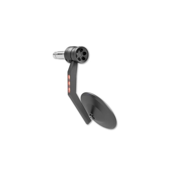 HIGHSIDER pro Rétroviseur d'extrémité de guidon Montana-RIM Noir Avec clignotants LED (1pc)