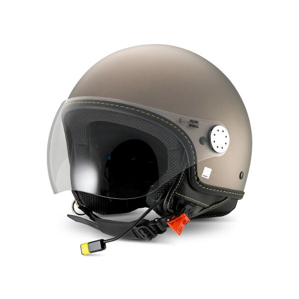 Casque intégral Vespa Visor 4.0 Grigio Ottimista Matt - Bluetooth - L