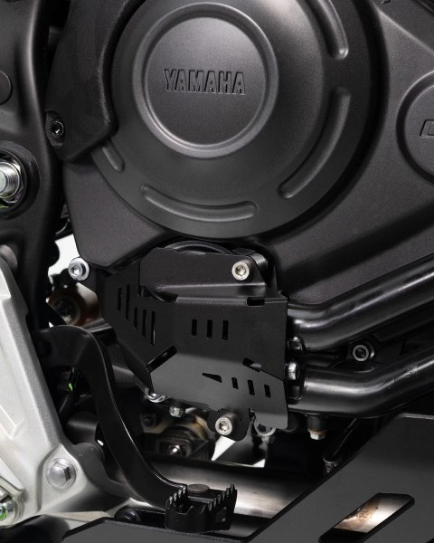 Couvercle de pompe à eau noir pour Yamaha Ténéré 700