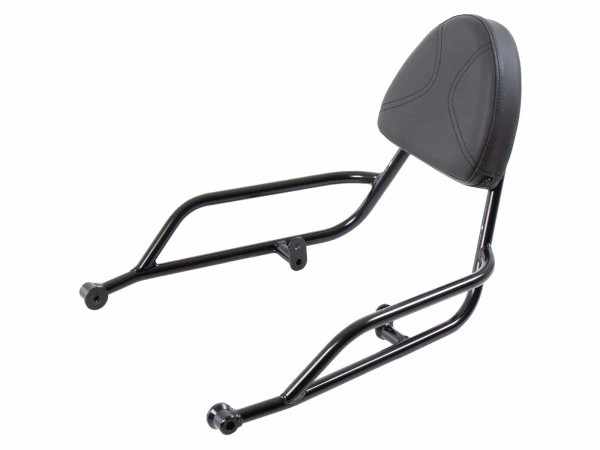 Sissybar sans porte-bagages noir pour Moto Guzzi V7 850 Spécial/Stone/Centenario (21-24)