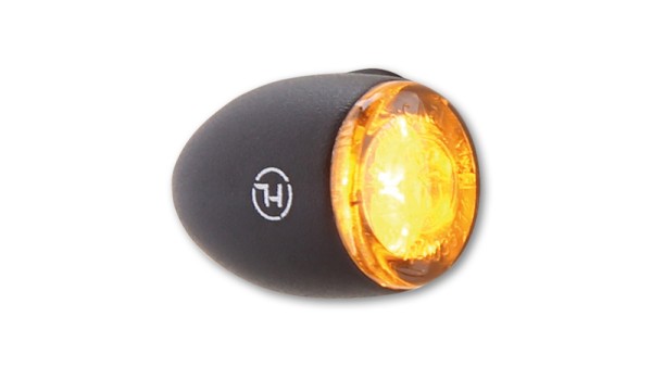 HIGHSIDER Pro Proton Two LED Clignotants boîtier noir / lentille gris fumée (paire), avant & arrière