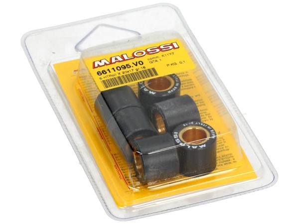 Jeu de galets de variateur Malossi, 20x17 mm, 16,0 g, pièces : 6