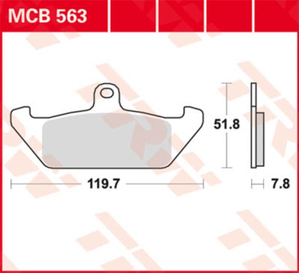 TRW Lucas Plaquette de frein MCB733