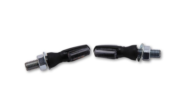 HIGHSIDER Smart Spark LED Clignotants boîtier noir / lentille gris fumée (paire), avant & arrière
