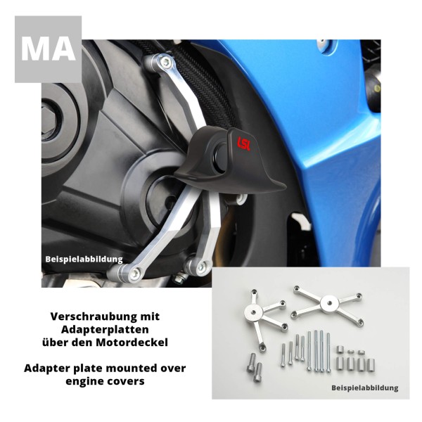 LSL SlideWing Befestigungskit für Honda CBR600RR, 2007-2008 (ohne ABS)