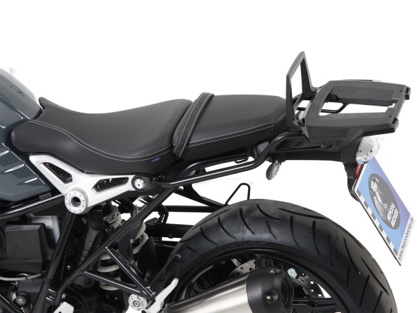 Support de top case Alurack noir pour BMW R nineT Pure (17-23) Hepco & Becker