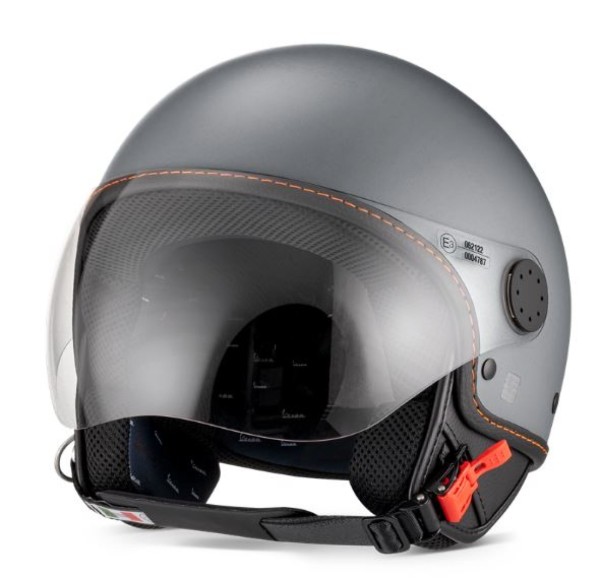 Vespa casque jet, Vespa Visor LangHe, gris/titanium (707/C)