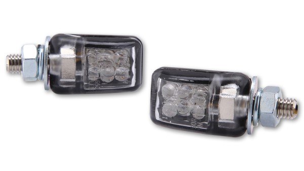 HIGHSIDER Smart Picco LED Clignotants boîtier noir / lentille claire (paire), arrière