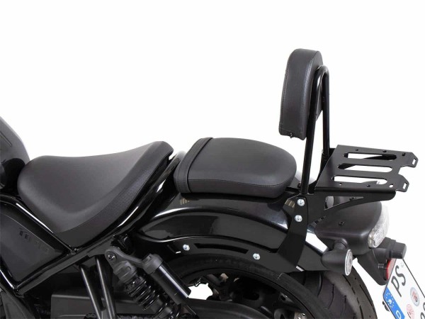 Sissybar noir avec porte-bagages pour Honda CMX 1100 Rebel /DCT /SE (25-) Hepco & Becker