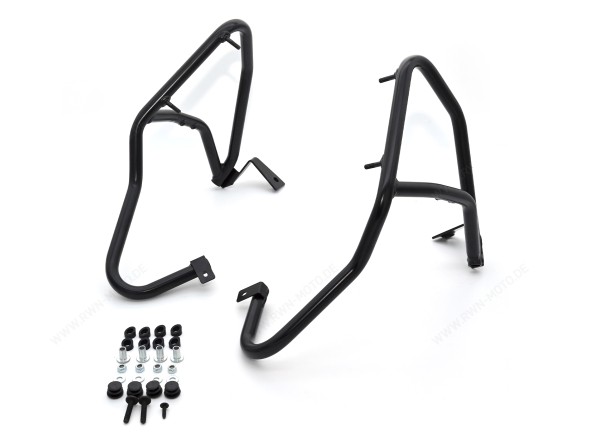Arceau de protection avant, noir, mat, inox, Aprilia SR GT Compact 125 / 200