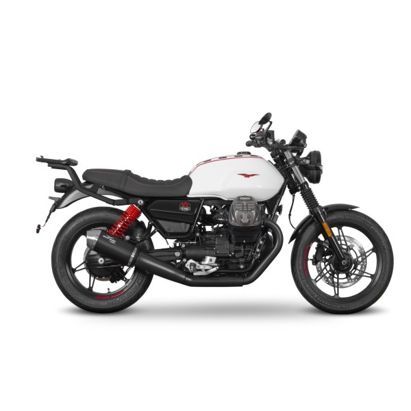 Support de top case Shad, peint en noir, pour Moto Guzzi V7 850