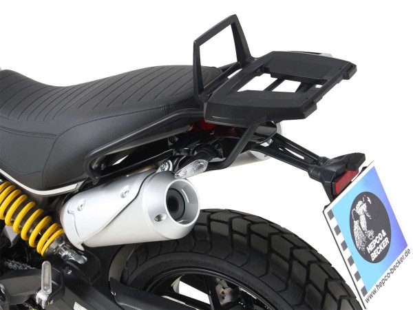 Support de topcase Alurack noir pour Ducati Scrambler 1100 /Special /Sport (18-20) Hepco & Becker
