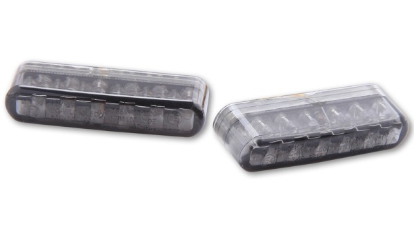 HIGHSIDER Smart Shorty LED Module clignotant Lentille gris fumée (paire), Avant & Arrière