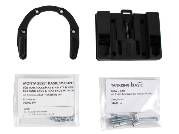 Anneau de réservoir Basic y compris unité de fermeture de la sacoche de réservoir pour BMW S 1000 XR (15-19) Hepco & Becker