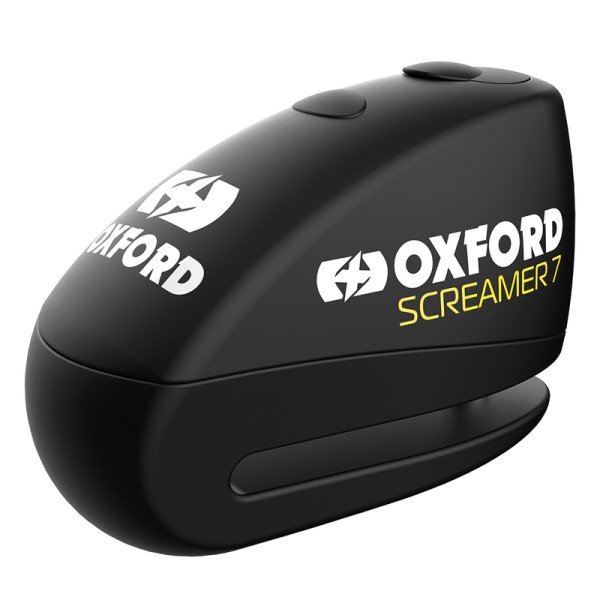 Oxford Screamer 7 Antivol pour disque de frein avec alarme Ø7mm Noir