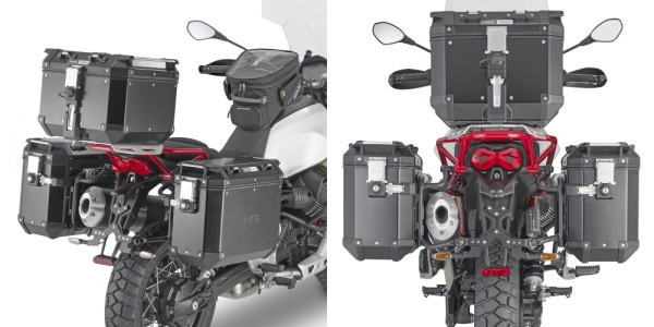 Porte-bagages latéraux ONEFIT amovible pour Moto Guzzi V85 TT (année 19-) Givi