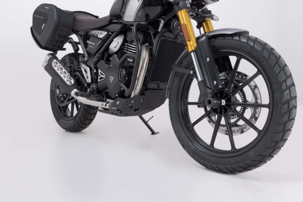 SW-Motech Plaque de protection moteur noire pour Triumph Scrambler 400 X /XC