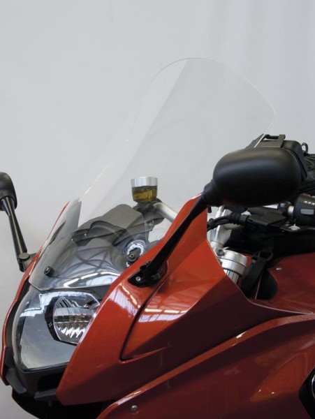 Pare-brise surdimensionné, type original sur supports d'origine pour BMW F 800 GT (12-19), fumée légère