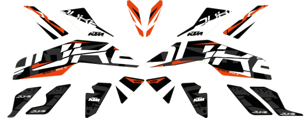 KTM Style Kit graphique pour Duke 125 / 390 (année 17-)