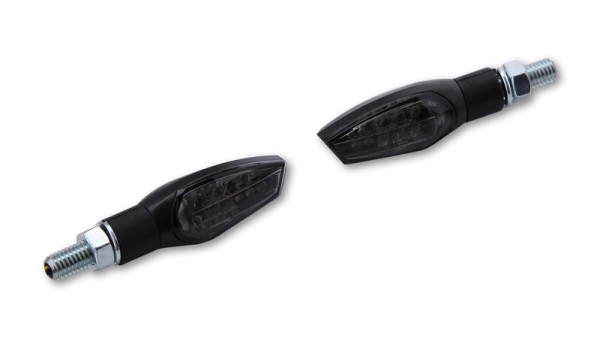 HIGHSIDER Smart Nova LED clignotants boîtier noir / lentille gris fumée (paire), avant & arrière