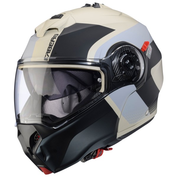 Caberg casque pliable Duke Evo Indy sable mat/noir-gris