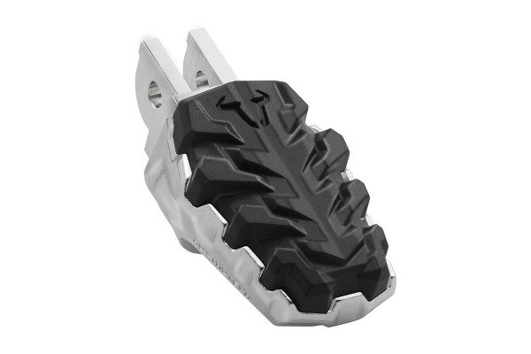 SW-Motech Repose-pieds réglables en acier inoxydable EVO argent/noir pour Aprilia Tuareg 660 /Rally (25-)