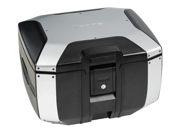 Topcase Xcore 40 noir avec bordure argentée pour Smartrack Hepco & Becker