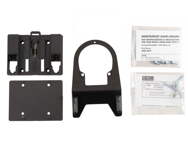 Anneau de réservoir Basic avec unité de fermeture de la sacoche de réservoir pour Honda CB 500 X (19-23) Hepco & Becker
