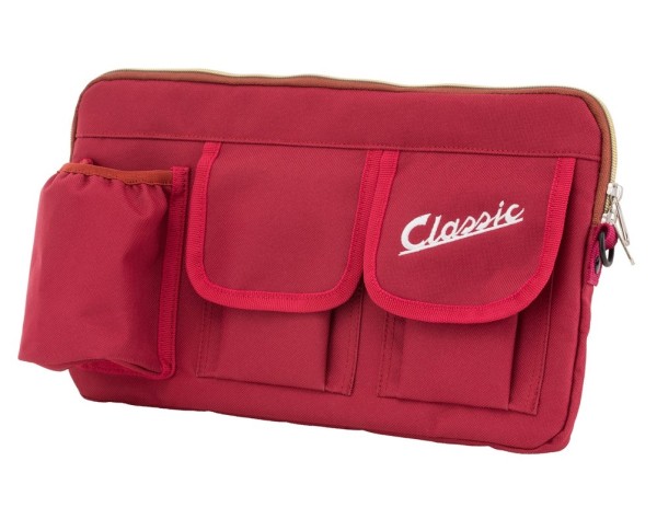 Sac "Classic" pour compartiment à bagages/boîte à gants Vespa - rouge, nylon