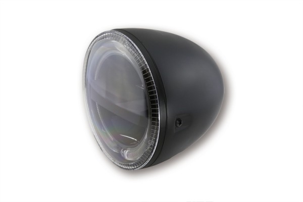 HIGHSIDER pro 5 3/4 pouces Phare Circle LED noir E-approuvé (1pc)