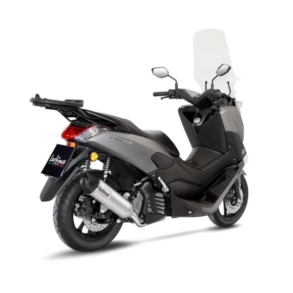 Système complet LeoVince LV One Evo pour Yamaha GPD 125 N-Max, acier inoxydable argenté, Euro4, ABE