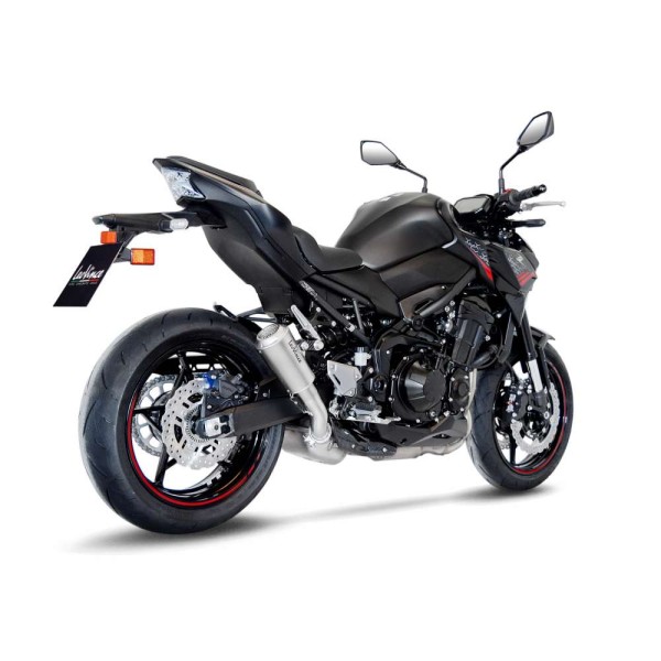 Système d?èchappement LeoVince LV 10 pour Kawasaki Z 900, acier inoxydable argenté, slip on, Euro4+5, E-approbation